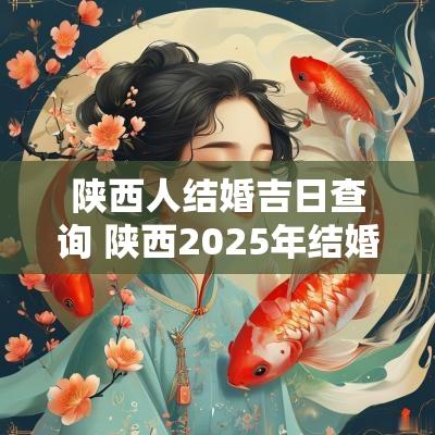 陕西人结婚吉日查询 陕西2025年结婚吉日