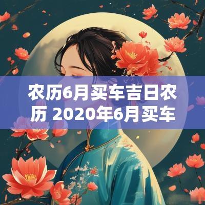 农历6月买车吉日农历 2025年6月买车最好吉日