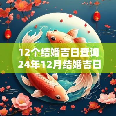 12个结婚吉日查询 24年12月结婚吉日