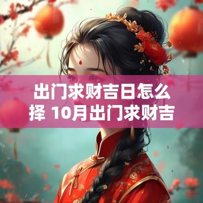 出门求财吉日怎么择 10月出门求财吉日