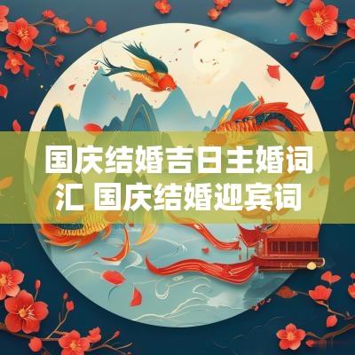国庆结婚吉日主婚词汇 国庆结婚迎宾词