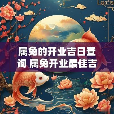 属兔的开业吉日查询 属兔开业最佳吉日吉时时间点