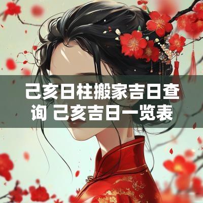 己亥日柱搬家吉日查询 己亥吉日一览表