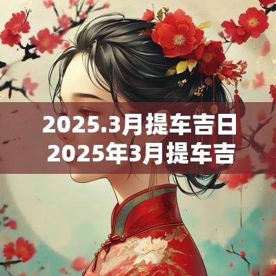 2025.3月提车吉日 2025年3月提车吉日