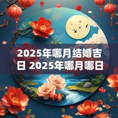2025年哪月结婚吉日 2025年哪月哪日结婚最佳