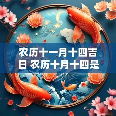 农历十一月十四吉日 农历十月十四是吉日