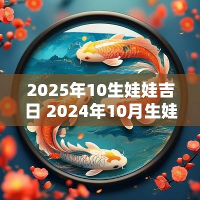2025年10生娃娃吉日 2025年10月生娃娃黄道吉日