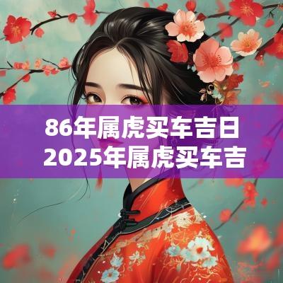 86年属虎买车吉日 2025年属虎买车吉日