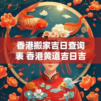 香港搬家吉日查询表 香港黄道吉日吉日查询