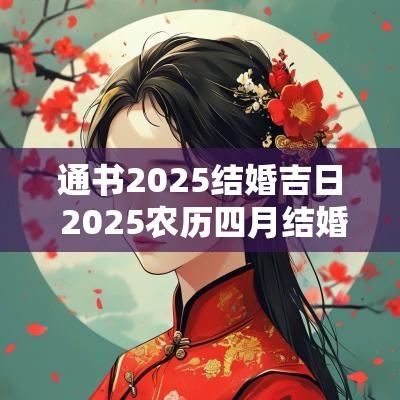通书2025结婚吉日 2025农历四月结婚吉日