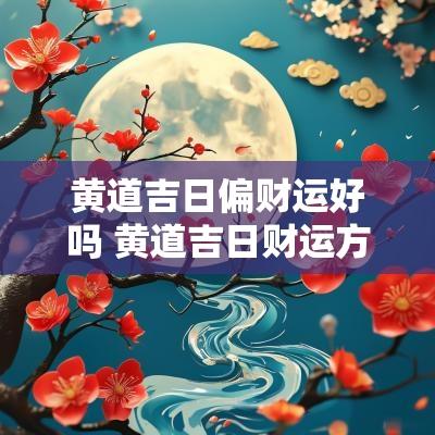 黄道吉日偏财运好吗 黄道吉日财运方向 黄道吉日偏财运好吗 黄道吉日财运方向