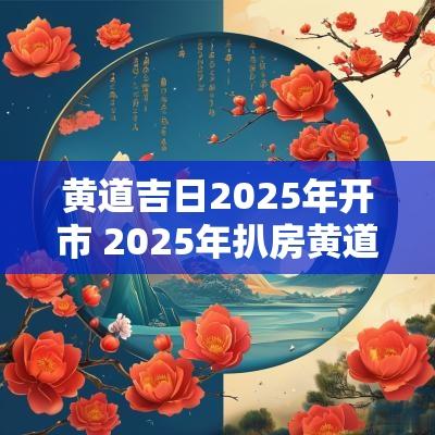 黄道吉日2025年开市 2025年扒房黄道吉日