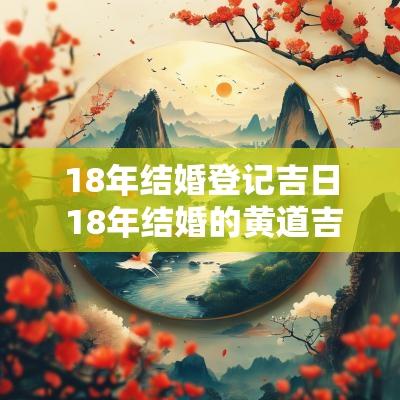 18年结婚登记吉日 18年结婚的黄道吉日