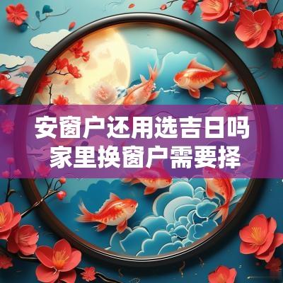 安窗户还用选吉日吗 家里换窗户需要择吉日吗