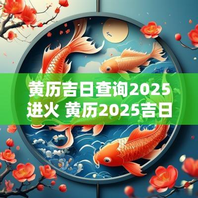 黄历吉日查询2025进火 黄历2025吉日查询表