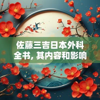 佐藤三吉日本外科全书, 其内容和影响