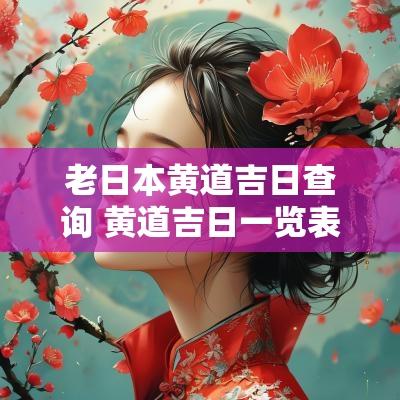 老日本黄道吉日查询 黄道吉日一览表图片