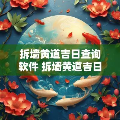 拆墙黄道吉日查询软件 拆墙黄道吉日查询最新