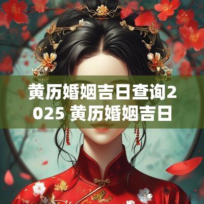 黄历婚姻吉日查询2025 黄历婚姻吉日