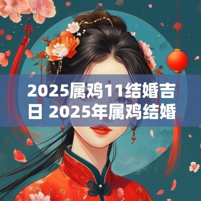 2025属鸡11结婚吉日 2025年属鸡结婚最佳日子