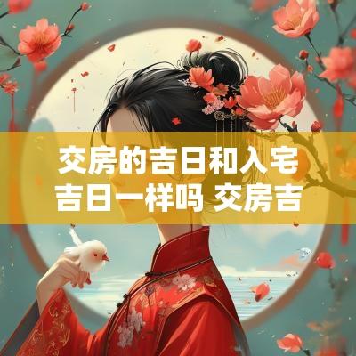 交房的吉日和入宅吉日一样吗 交房吉日一览表