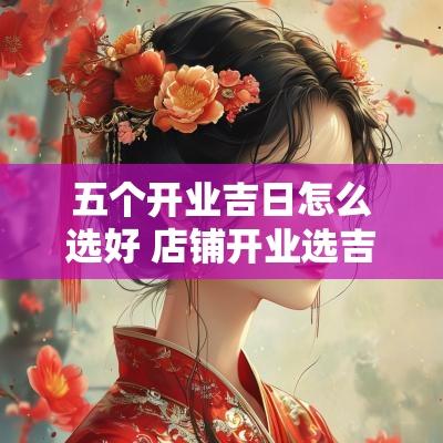 五个开业吉日怎么选好 店铺开业选吉日还选吉月吗