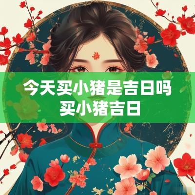 今天买小猪是吉日吗 买小猪吉日