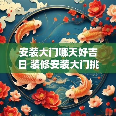 安装大门哪天好吉日 装修安装大门挑选吉日