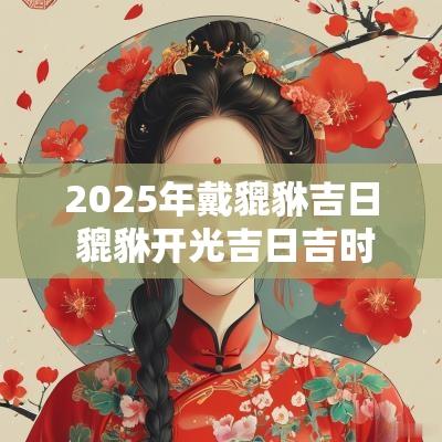 2025年戴貔貅吉日 貔貅开光吉日吉时查询