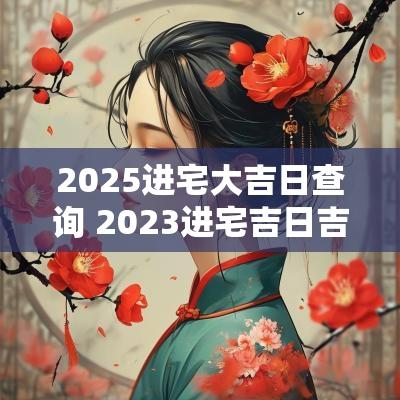 2025进宅大吉日查询 2025进宅吉日吉时