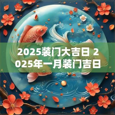 2025装门大吉日 2025年一月装门吉日