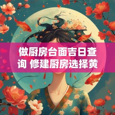 做厨房台面吉日查询 修建厨房选择黄道吉日
