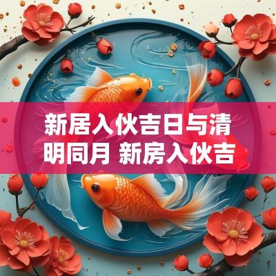 新居入伙吉日与清明同月 新房入伙吉日农历