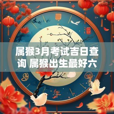 属猴3月考试吉日查询 属猴出生最好六个吉日