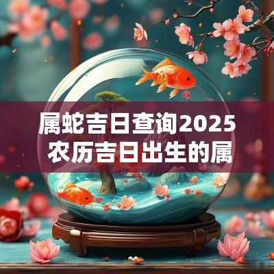 属蛇吉日查询2025 农历吉日出生的属蛇人