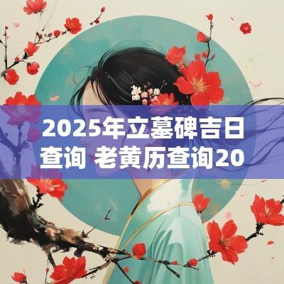 2025年立墓碑吉日查询 老黄历查询2025年吉日