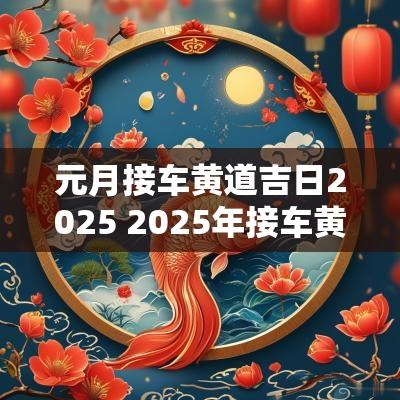 元月接车黄道吉日2025 2025年接车黄历吉日
