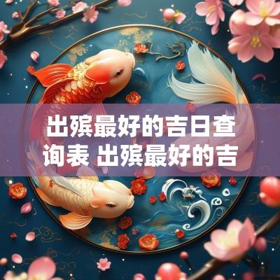 出殡最好的吉日查询表 出殡最好的吉日和时间