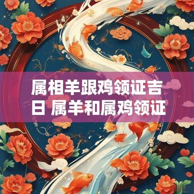 属相羊跟鸡领证吉日 属羊和属鸡领证吉日怎么选
