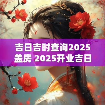 吉日吉时查询2025盖房 2025开业吉日吉时查询