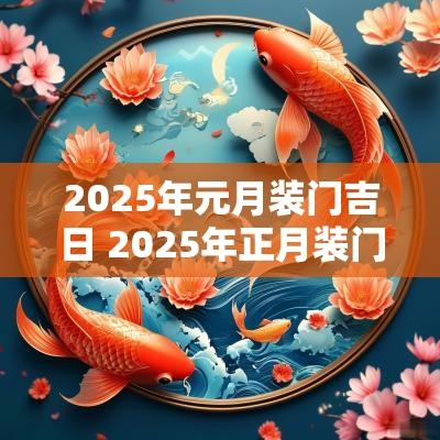 2025年元月装门吉日 2025年正月装门吉日