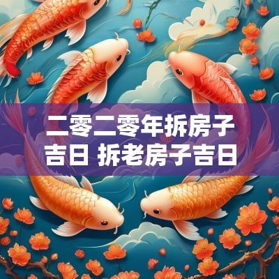 二零二零年拆房子吉日 拆老房子吉日一览表
