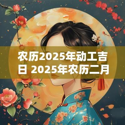 农历2025年动工吉日 2025年农历二月动工吉日