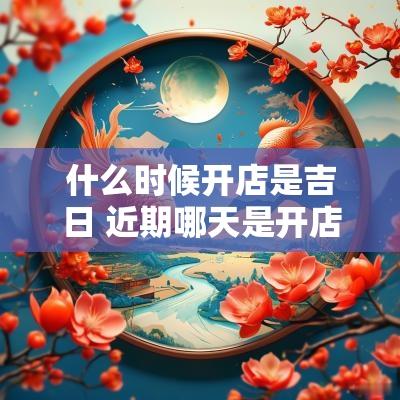 什么时候开店是吉日 近期哪天是开店的吉日