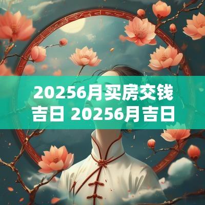 20256月买房交钱吉日 20256月吉日查询