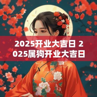 2025开业大吉日 2025属狗开业大吉日