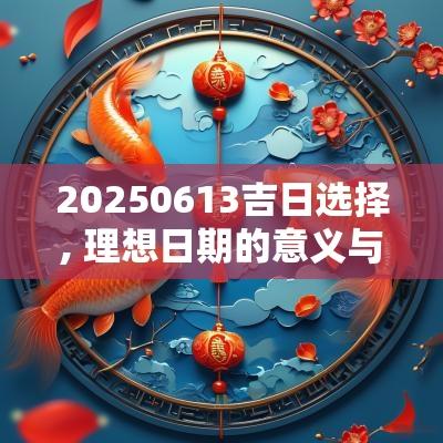 20250613吉日选择, 理想日期的意义与影响