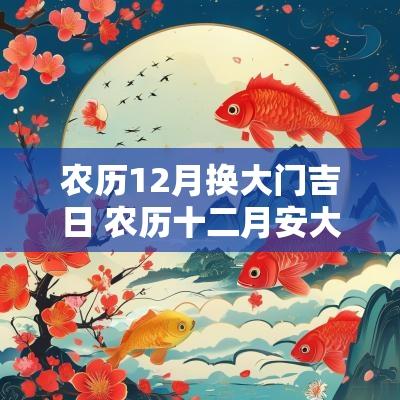 农历12月换大门吉日 农历十二月安大门吉日