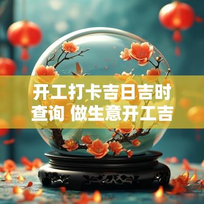 开工打卡吉日吉时查询 做生意开工吉时吉日查询