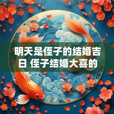 明天是侄子的结婚吉日 侄子结婚大喜的日子